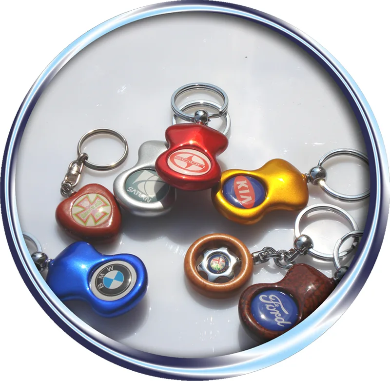 Domed keyrings