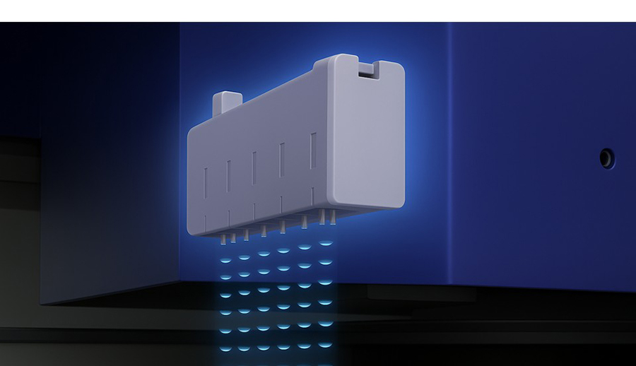 Integrated ioniser on the Epson SureColor V4000 reduces static and dust on media