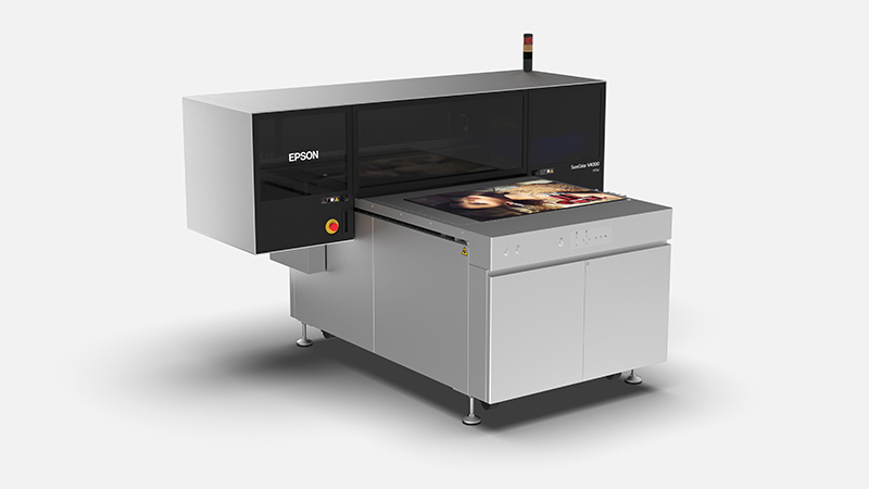 Epson SureColor V4000 UV flatbed printer, left view